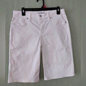 Lucky Brand Womens White Bermuda Shorts Summer